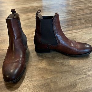 Frye Brown Leather Chelsea Boots 7.5